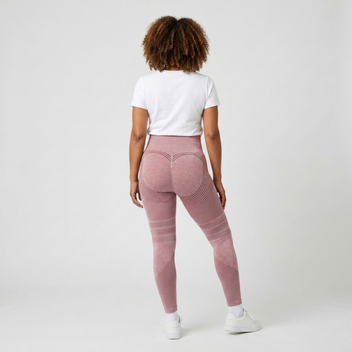 Legging Sculptant 3D Solina, coloris rose