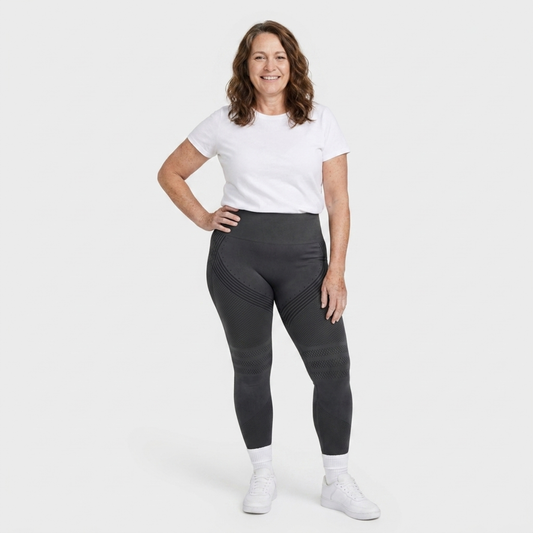 Legging Sculptant 3D Solina, coloris gris, vue de face