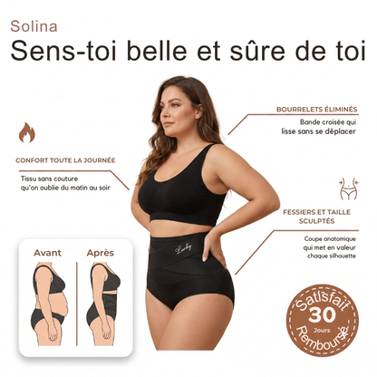 Culotte Gainante Solina™ | Taille Haute, Ventre Plat Sans Couture