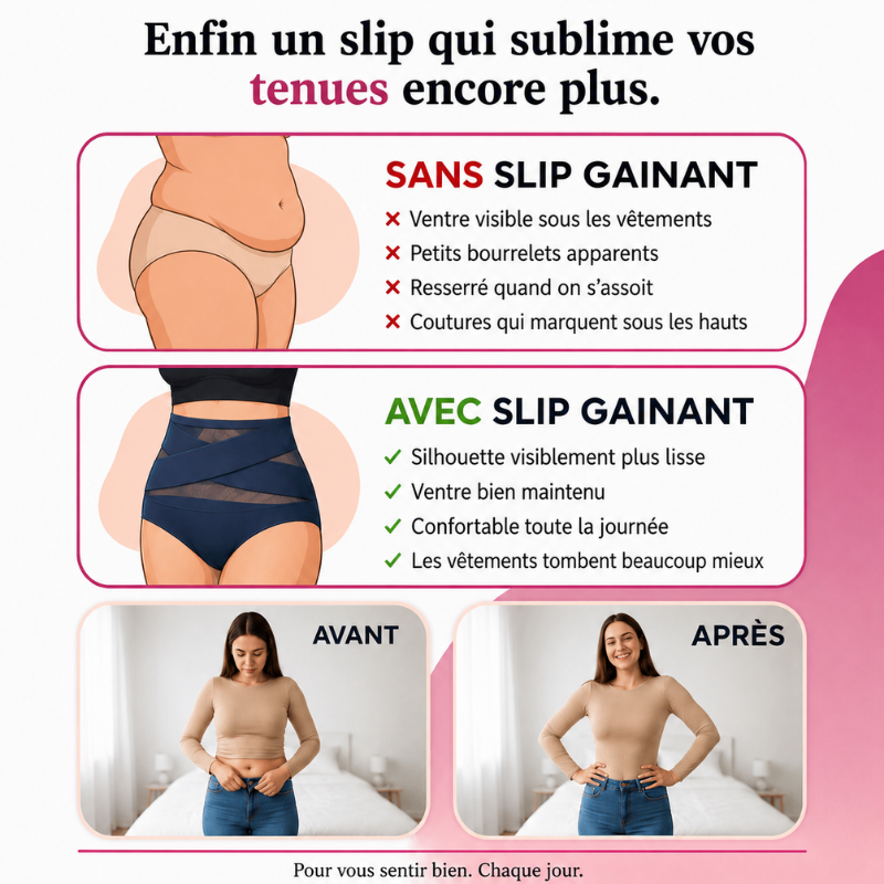 Culotte Gainante Solina™ | Taille Haute, Ventre Plat Sans Couture