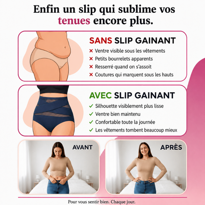 Culotte Gainante Solina™ | Taille Haute, Ventre Plat Sans Couture