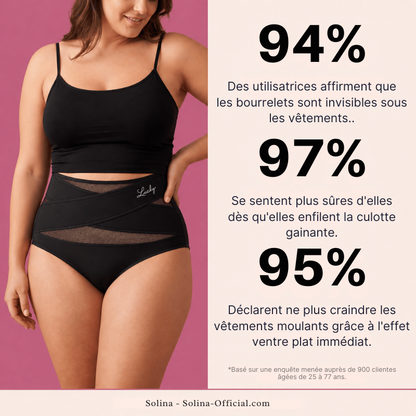 Culotte Gainante Solina™ | Taille Haute, Ventre Plat Sans Couture