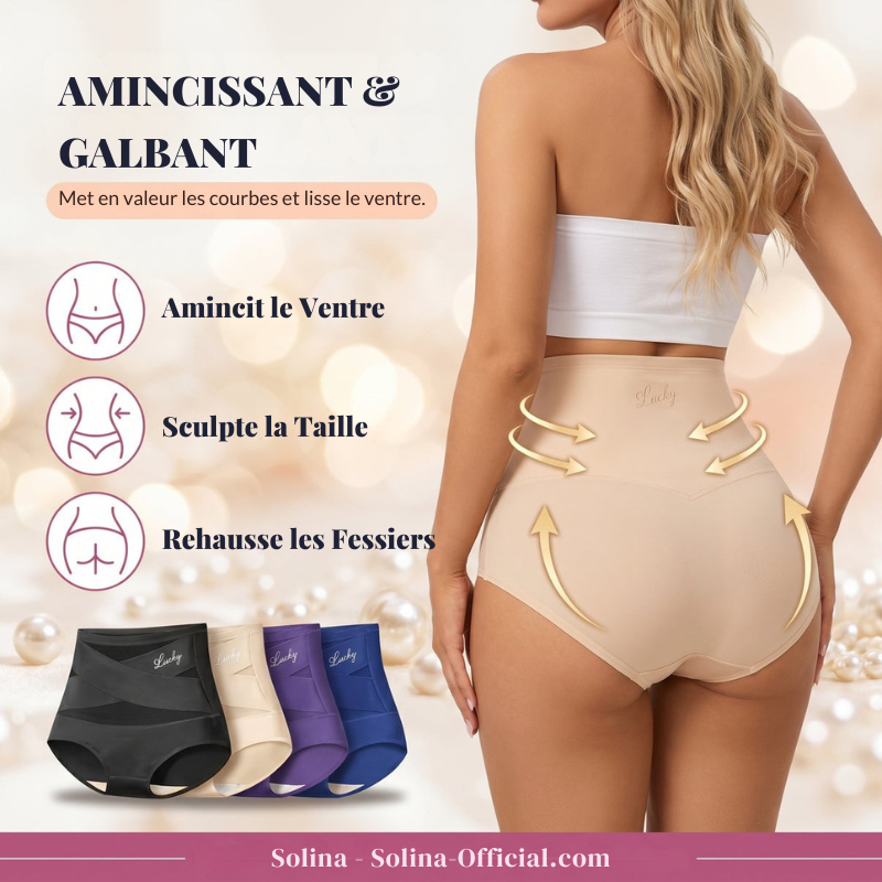 Culotte Gainante Solina™ | Taille Haute, Ventre Plat Sans Couture