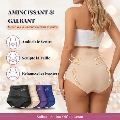 Culotte Gainante Solina™ | Taille Haute, Ventre Plat Sans Couture