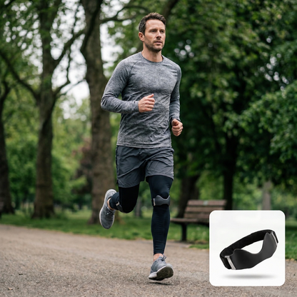 Genouillère Précision Solina - portée en jogging