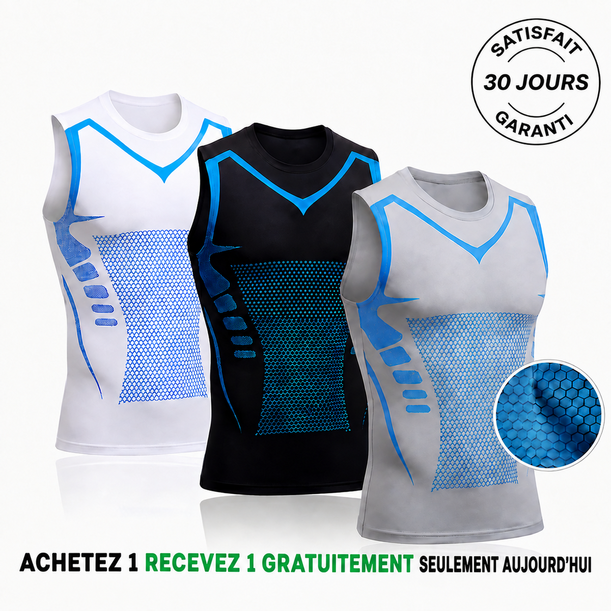 Débardeur Sculptant Solina - packshot 3 coloris