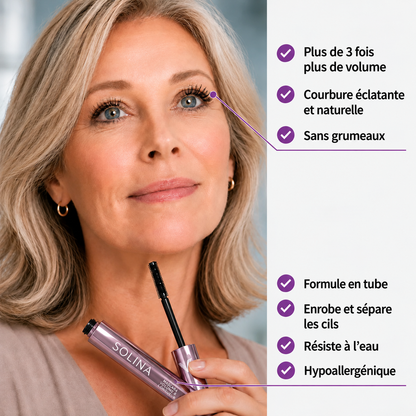 Application du Mascara Serum Solina, brosse de precision