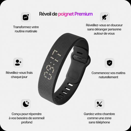 Bracelet Reveil Silencieux Solina - avantages