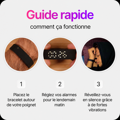 Bracelet Reveil Silencieux Solina - guide rapide